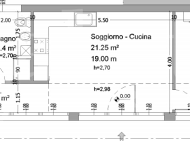 Trilocale in Vendita a Bologna, 235'000&euro;, 73 m²
