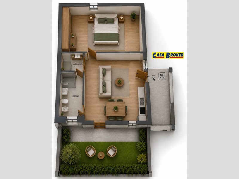 Bilocale in Vendita a Monteprandone, 105'000&euro;, 50 m²