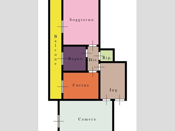Bilocale in Vendita a Roma, 259'000&euro;, 75 m²