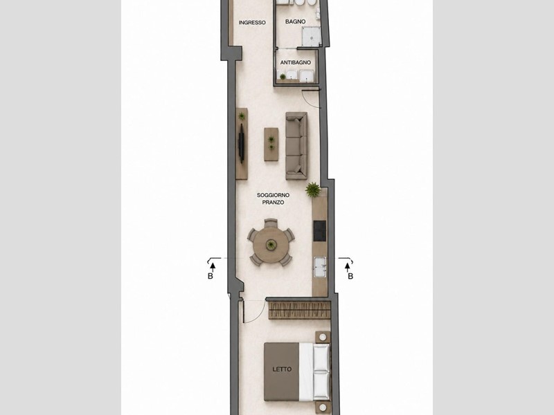 Bilocale in Vendita a Novoli, 72'000&euro;, 59 m²