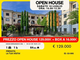 Bilocale in Vendita a Cisano Bergamasco, 129'000&euro;, 64 m²