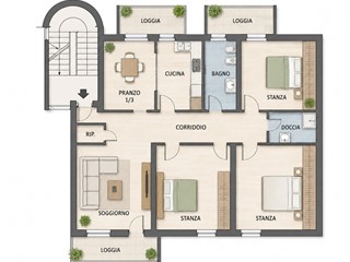 Appartamento in Vendita a Trento, 427'000&euro;, 125 m², con Box