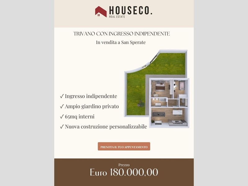Trilocale in Vendita a San Sperate, 167'000&euro;, 70 m²