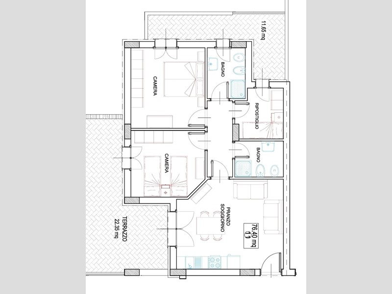 Appartamento in Vendita a Alba Adriatica, 233'000&euro;, 93 m²