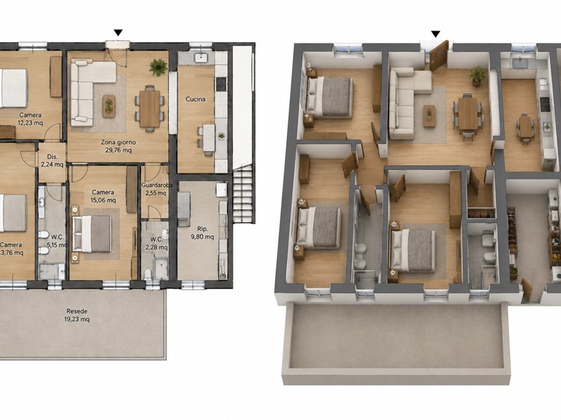 Appartamento in Vendita a Empoli, zona Santa Maria a Ripa, 365'000&euro;, 90 m²