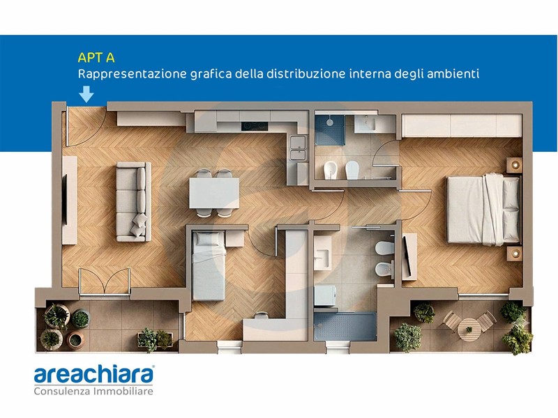 Trilocale in Vendita a Bari, 258'000&euro;, 75 m²