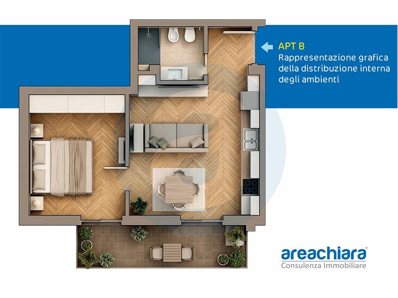 Bilocale in Vendita a Bari, 175'000&euro;, 48 m²