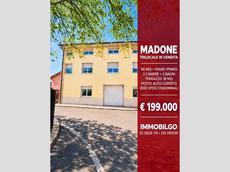Trilocale in Vendita a Madone, 199'000&euro;, 90 m²