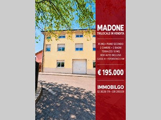 Trilocale in Vendita a Madone, 195'000&euro;, 85 m²