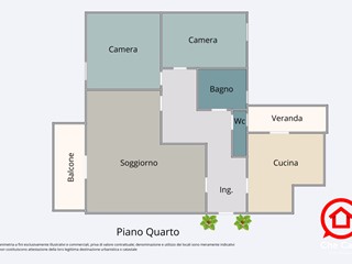 Quadrilocale in Vendita a Cesena, zona Centrale, 189'000&euro;, 103 m², arredato