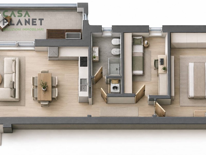Attico in Vendita a Marcon, 268'000&euro;, 93 m²