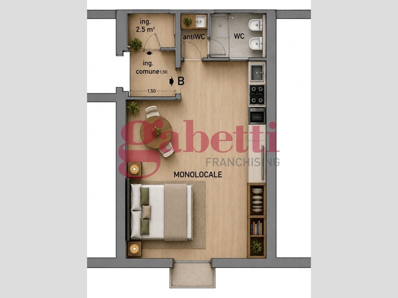 Monolocale in Vendita a Firenze, 178'000&euro;, 35 m²