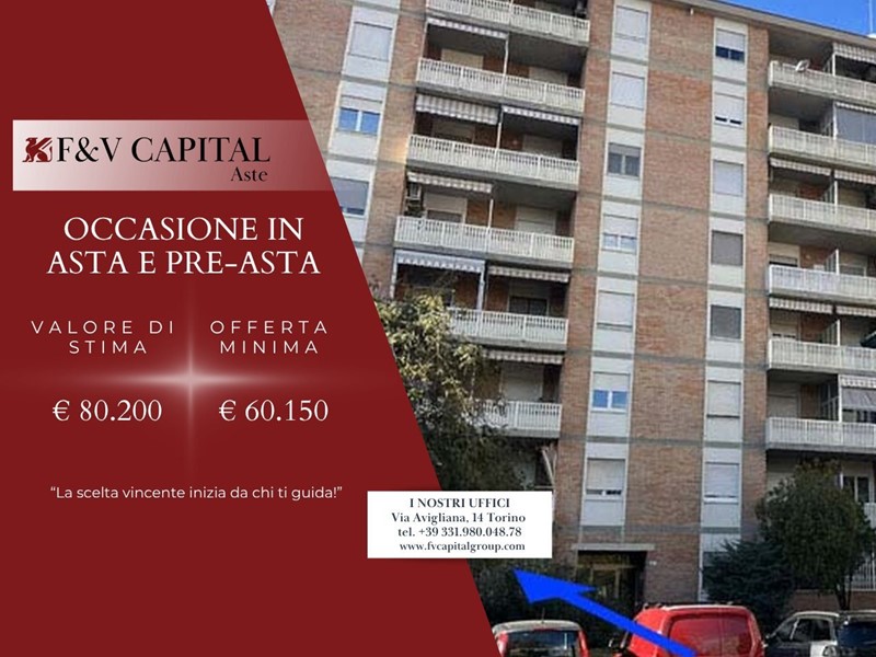 Bilocale in Vendita a Torino, 60'150&euro;, 65 m²