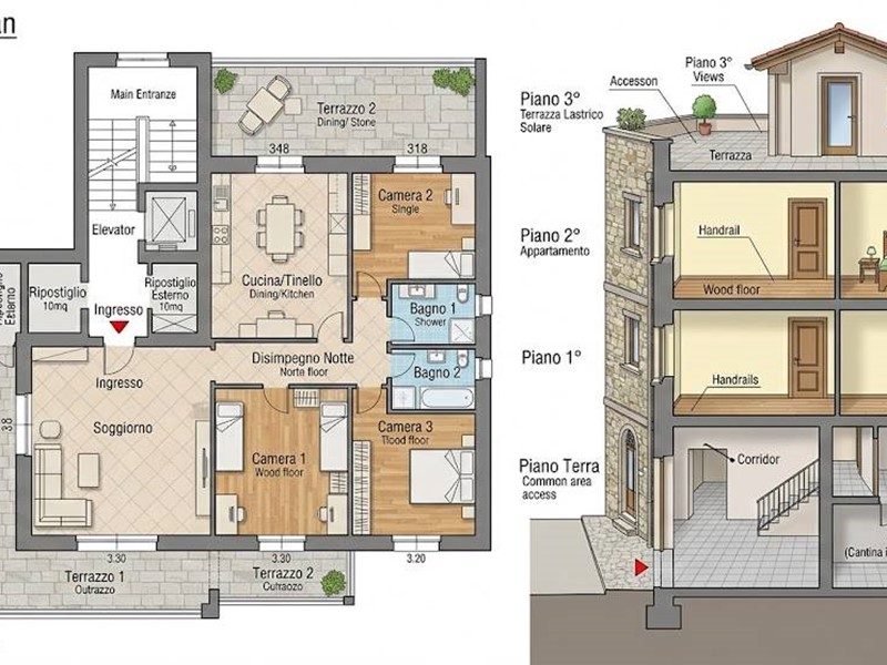 Appartamento in Vendita a San Miniato, 158'250&euro;, 197 m²