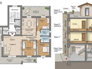 Appartamento in Vendita a San Miniato, 158'250&euro;, 197 m²