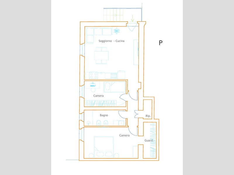 Trilocale in Vendita a Colle di Val D'Elsa, 260'000&euro;, 78 m²
