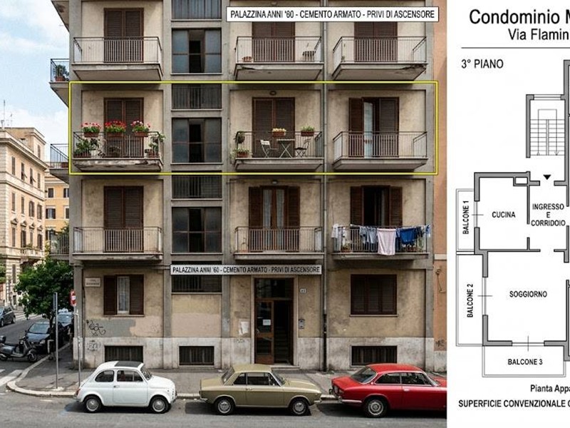 Appartamento in Vendita a Roma, 207'605&euro;, 116 m²