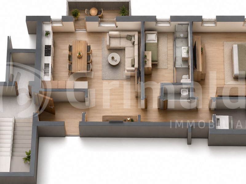 Trilocale in Vendita a Padova, 395'000&euro;, 80 m²