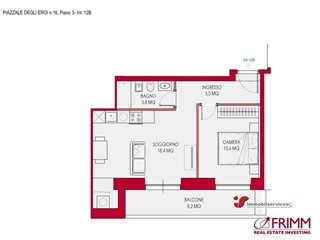 Bilocale in Vendita a Roma, 350'000&euro;, 50 m²