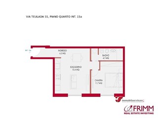 Bilocale in Vendita a Roma, 350'000&euro;, 45 m²