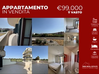 Trilocale in Vendita a Vasto, zona Vasto Marina, 99'000&euro;, 66 m², arredato
