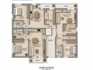 Trilocale in Vendita a Pisa, 280'000&euro;, 65 m²