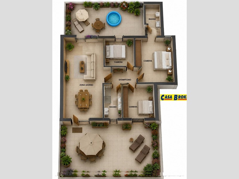 Quadrilocale in Vendita a Monteprandone, 261'000&euro;, 110 m²