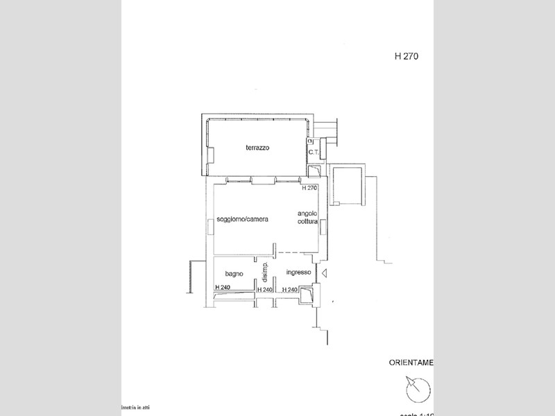 Monolocale in Vendita a Fiumicino, 65'000&euro;, 45 m², arredato