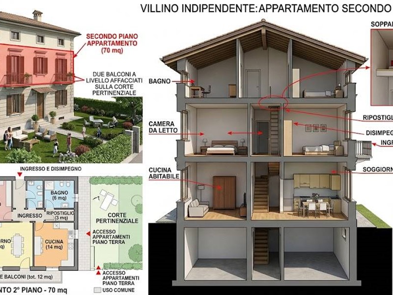 Quadrilocale in Vendita a Roma, 104'250&euro;, 68 m²