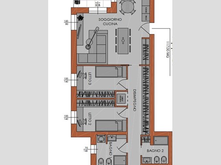 Quadrilocale in Vendita a Piacenza, 299'000&euro;, 115 m², con Box
