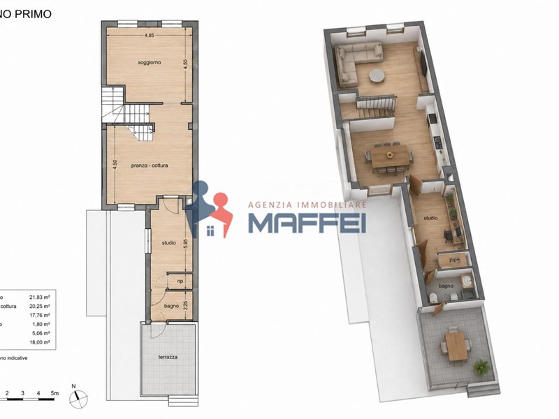 Trilocale in Vendita a Viareggio, 210'000&euro;, 140 m²