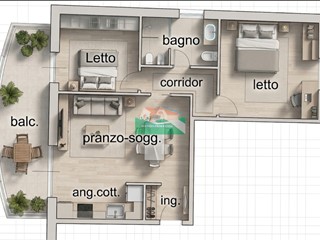 Trilocale in Vendita a Ravenna, 140'000&euro;, 71 m², arredato