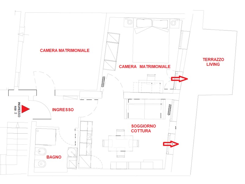 Quadrilocale in Affitto a Padova, 1'400&euro;, 65 m², arredato