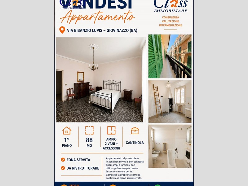 Bilocale in Vendita a Giovinazzo, 159'000&euro;, 88 m²
