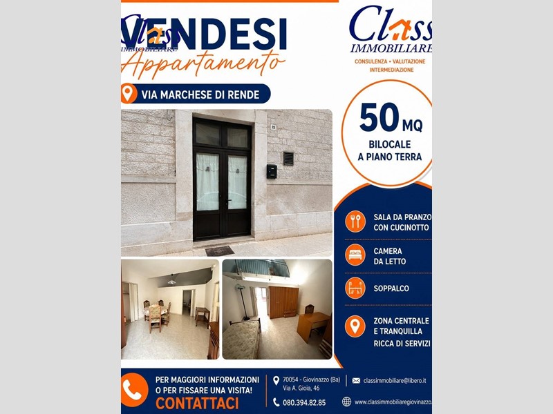 Bilocale in Vendita a Giovinazzo, 110'000&euro;, 50 m²