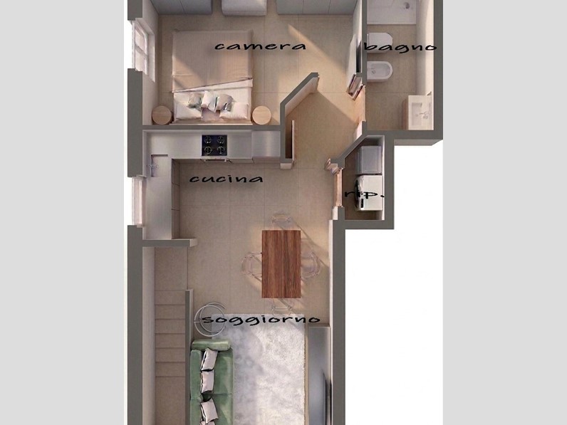 Bilocale in Vendita a Rosignano Marittimo, zona Rosignano Solvay, 175'000&euro;, 52 m²
