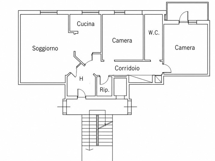 Appartamento in Vendita a La Spezia, 105'000&euro;, 90 m²