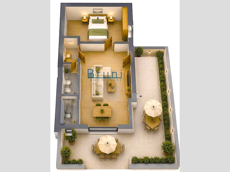 Bilocale in Vendita a Monteprandone, 121'000&euro;, 52 m²