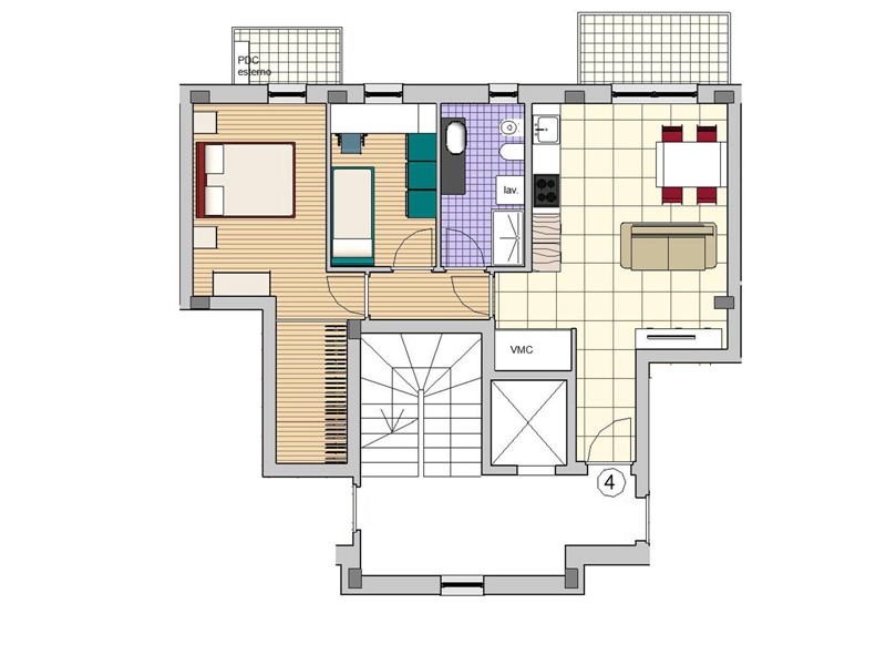 Trilocale in Vendita a Fermo, 207'000&euro;, 70 m²