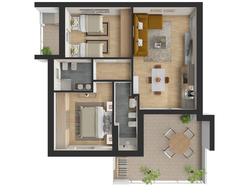 Trilocale in Vendita a Tortoreto, 220'000&euro;, 73 m²
