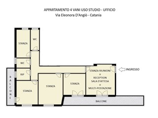Appartamento in Affitto a Catania, zona Zona Ambasciatori - Via E. D'AngiÃ², 1'200&euro;, 140 m²