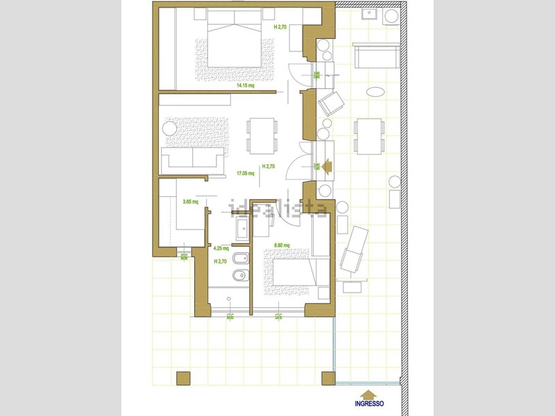 Trilocale in Vendita a San Benedetto del Tronto, zona centrale, 259'000&euro;, 67 m², arredato