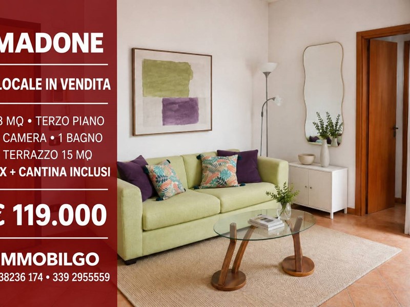 Bilocale in Vendita a Madone, 119'000&euro;, 68 m²