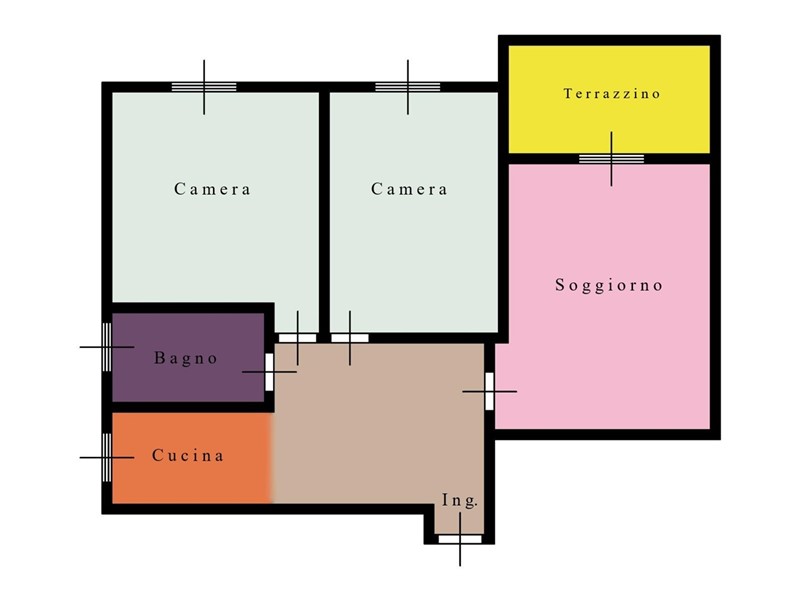 Trilocale in Vendita a Roma, 259'000&euro;, 86 m²