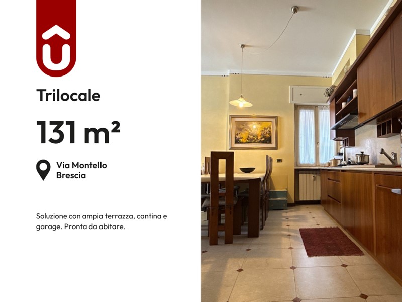 Trilocale in Vendita a Brescia, 280'000&euro;, 131 m², con Box