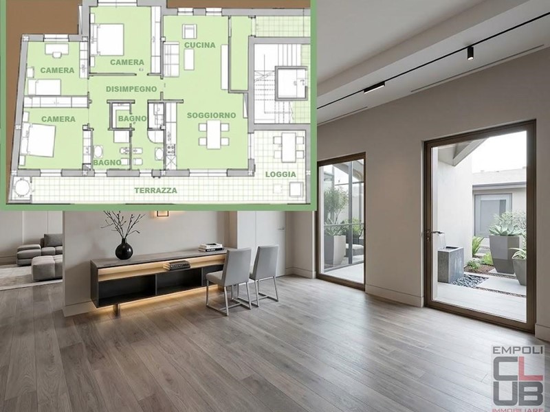 Appartamento in Vendita a Montelupo Fiorentino, 410'000&euro;, 121 m², arredato
