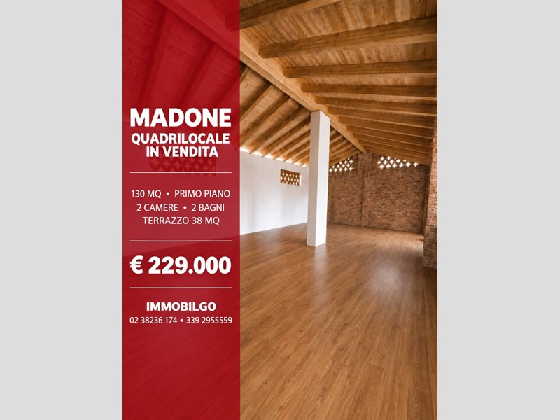Quadrilocale in Vendita a Madone, 229'000&euro;, 130 m²