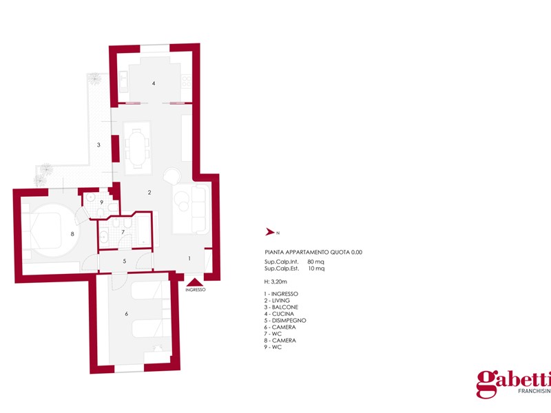 Trilocale in Vendita a Napoli, 335'000&euro;, 90 m²