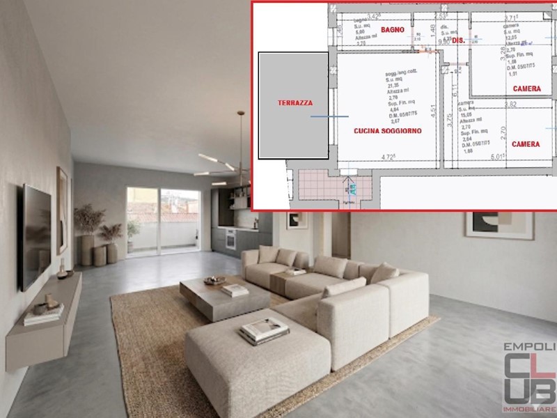Quadrilocale in Vendita a Capraia e Limite, zona Limite, 250'000&euro;, 70 m², arredato