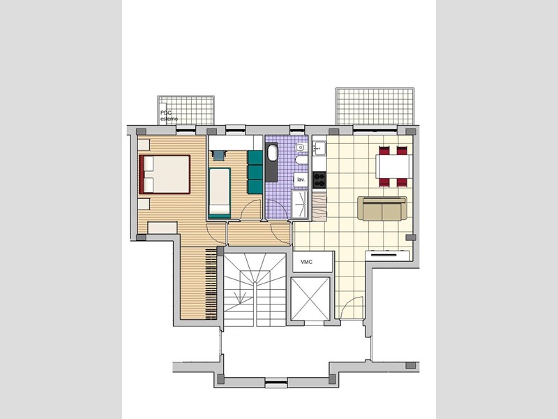 Trilocale in Vendita a Fermo, 214'000&euro;, 70 m²